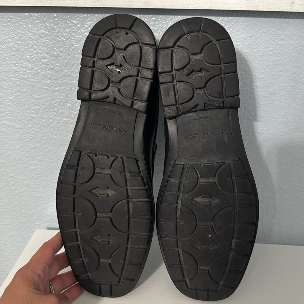 Salvatore Ferragamo Mens David Cancino Bit Loafers Shoes Black Leather Size 9.5 - Picture 15 of 15